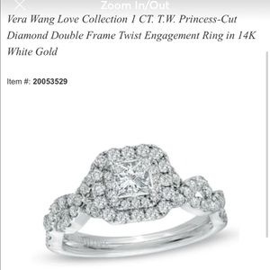 Vera Wang Engagement ring / Zales wedding band